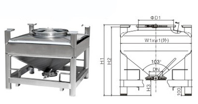 LDPF方形片剂料斗