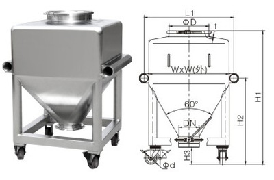 LDT柱式混合料斗